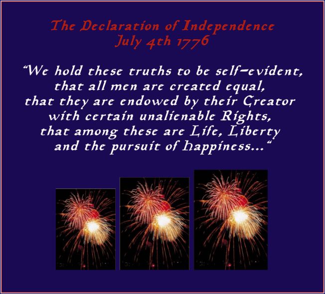 the declaration of independence we hold these...